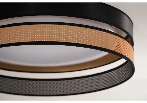 Duolla-Plafonieră LED ROLLER DUO SHINY LED/24W/230V d. 45 cm negru/cupru