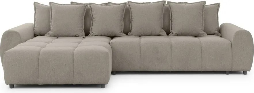 Colțar taupe (cu colț pe partea stângă/cu șezlong) Albane – Ropez