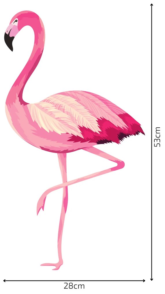 PIPPER. Autocolant de perete "Flamingos”