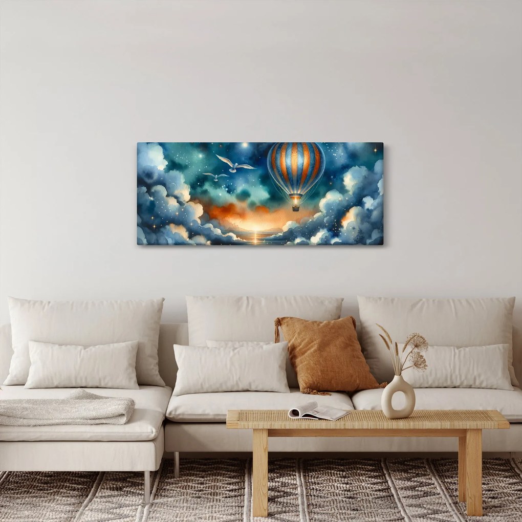 Tablou - Zbor sub cerul nopții (120x50 cm)