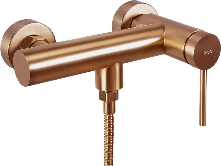 Baterie de dus REA Foss Clif cupru periat