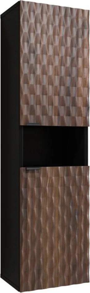 Dulap lemn masiv baie Enzaro, 133 × 33 × 35 cm