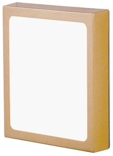 Plafoniera LED moderna design slim Lero 18x18cm auriu mat