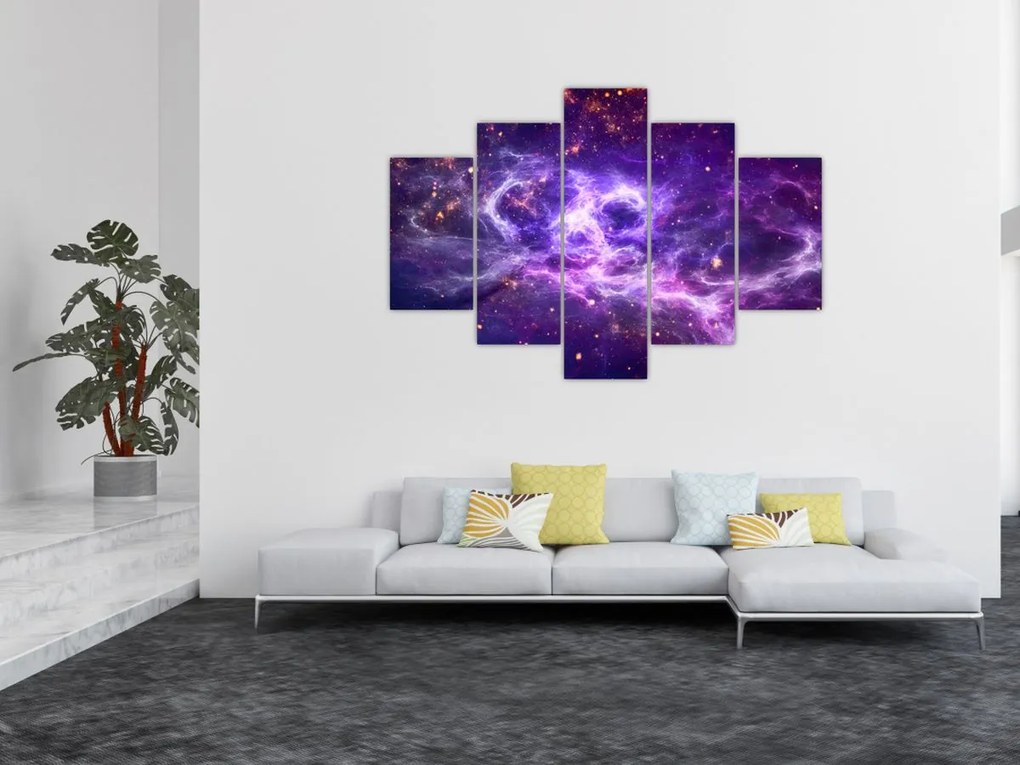 Tablou - Universul violet (150x105 cm)