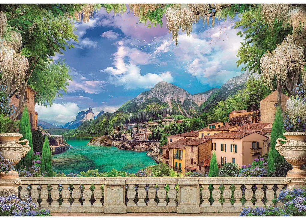 Orașe Lush Terrace Peisaj puzzle Clementoni 3000 de piese