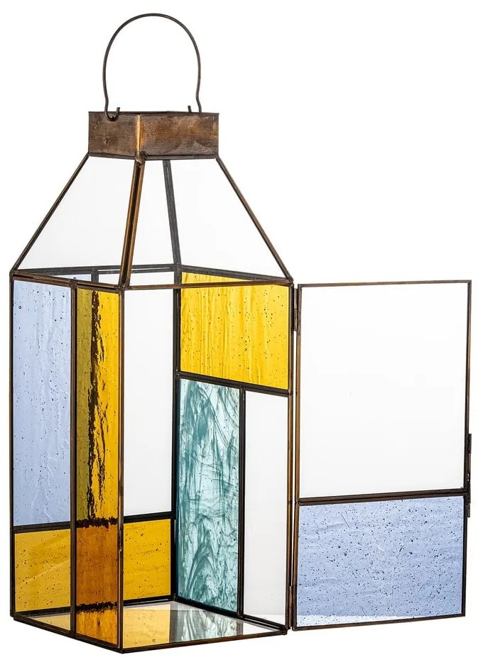 Felinar din sticlă (înălțime 38 cm) Drew – Bloomingville