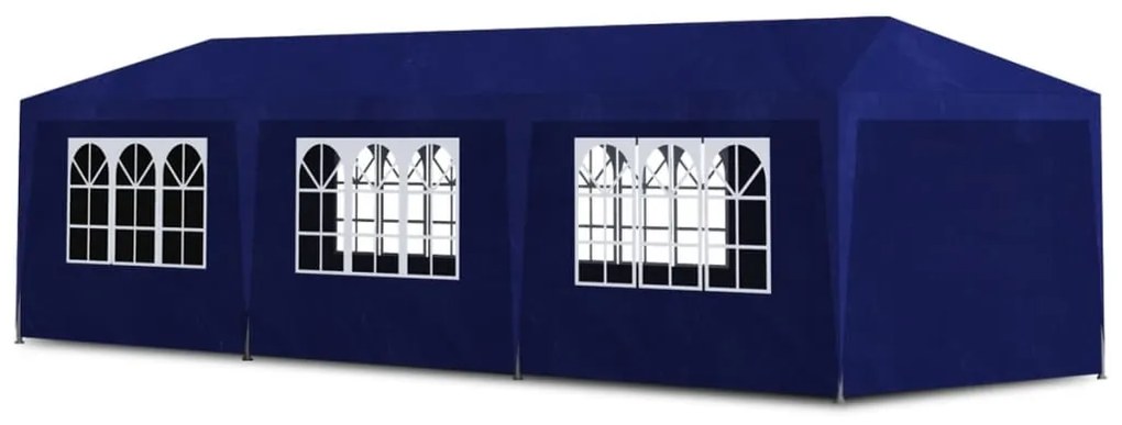Cort pentru petrecere, albastru, 3 x 9 m