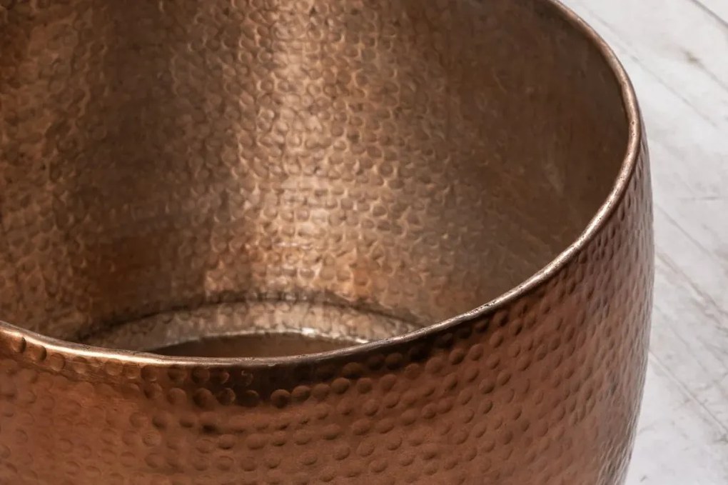 Masuta Living eleganta din metal Optik 80cm cupru A-38395 VC