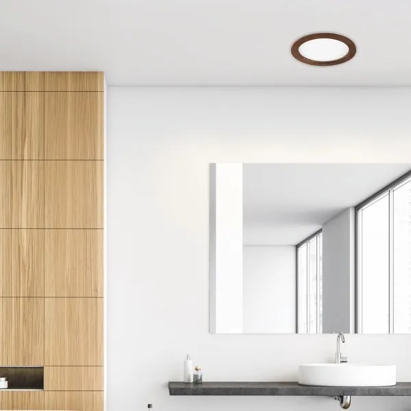 Corp de iluminat încastrat WOODY SPOT LED/23,5W/230V 4000K cireș ø 23,5 cm