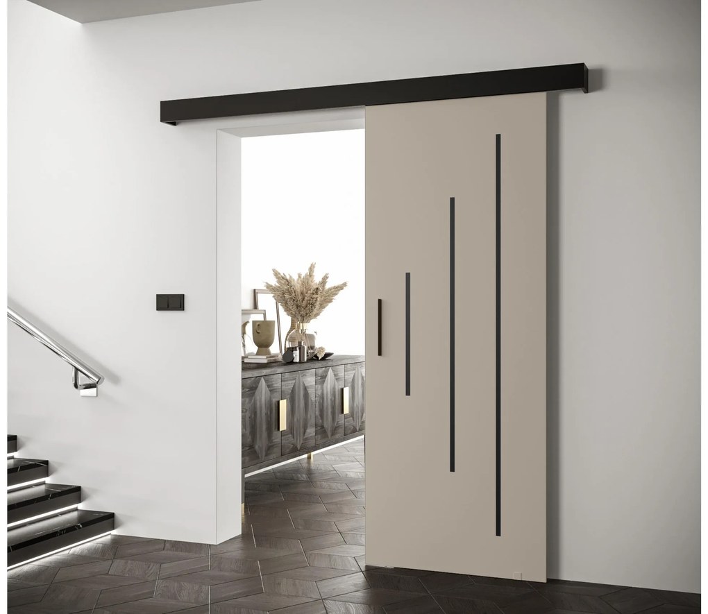 Uși culisante 70 cm Slavdro 3 (cashmir + negru mat). 1108778