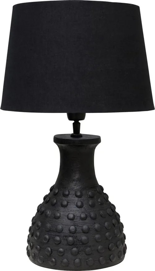 Lampa de masa, cu abajur din in, Circa
