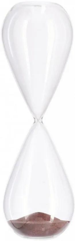 Clepsidră KRONOS, maro transparent, înălțime 38.3 cm, Bizzotto