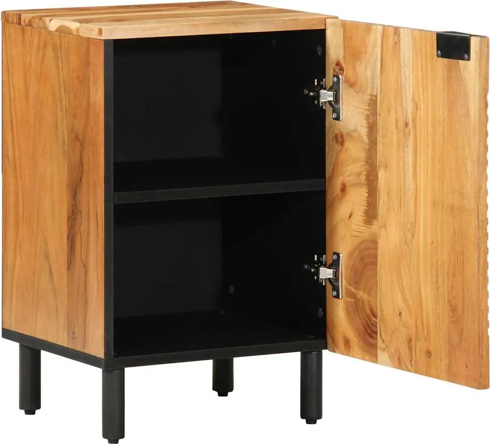 vidaXL Dulap pentru Chiuveta de Baie cu raft cu ușă Lemn compozit