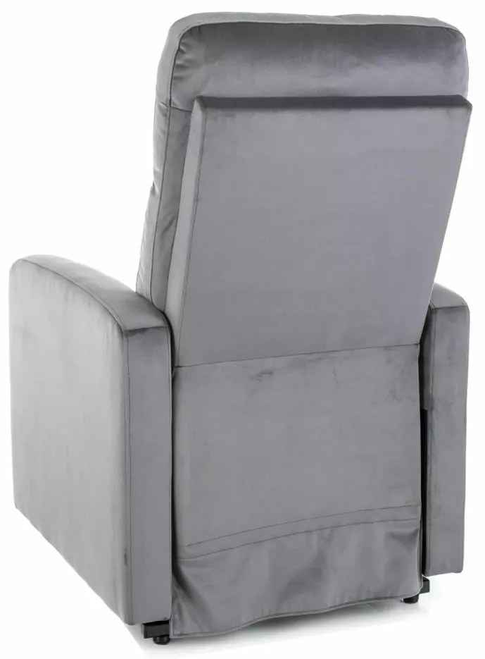 Fotoliu Otus II velvet gri Blu14 H100 cm