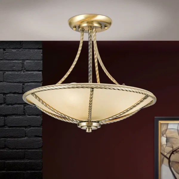 Lustră pe tijă Orion DL 7-568/3 MAURO 3xE27/60W/230V d. 42 cm bronz