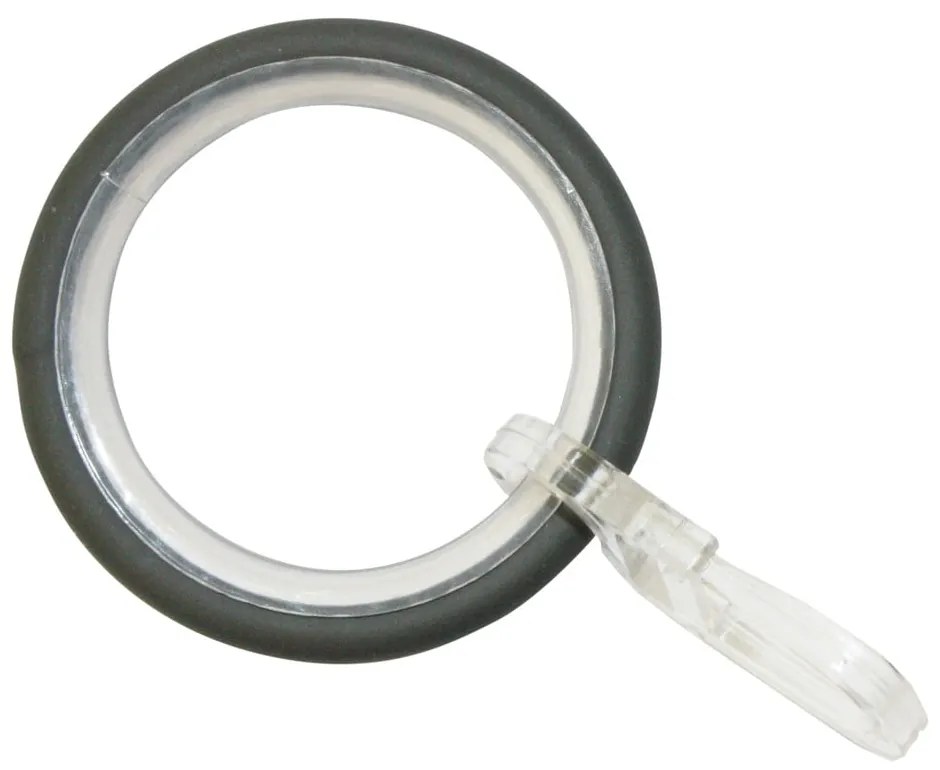 Inele de perdele cu inserție și cârlig în set de 10 Elba - Gardinia