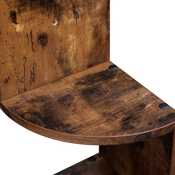 Poliță de perete de colț SNAKE, maro