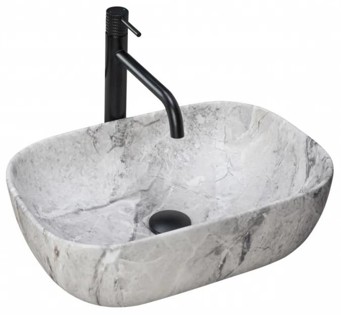 Lavoar Livia Stone Marmura ceramica sanitara - 46,5 cm