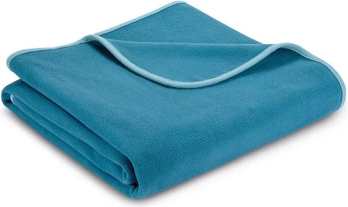 decoDoma Pătură fleece petrol