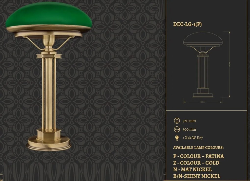 Veioza design clasic realizata manual Decor