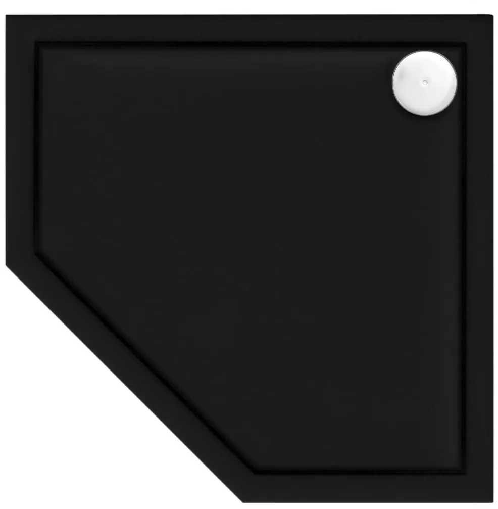 Cadita de dus Diamond Black 90x90 cm negru