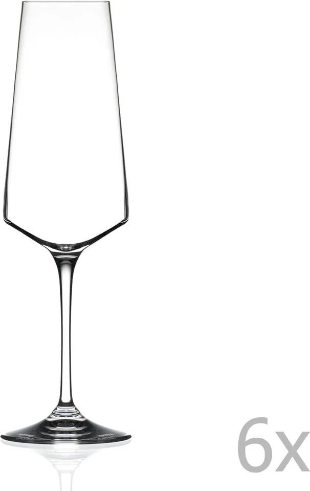 Set 6 pahare pentru vin spumant RCR Cristalleria Italiana Alessa