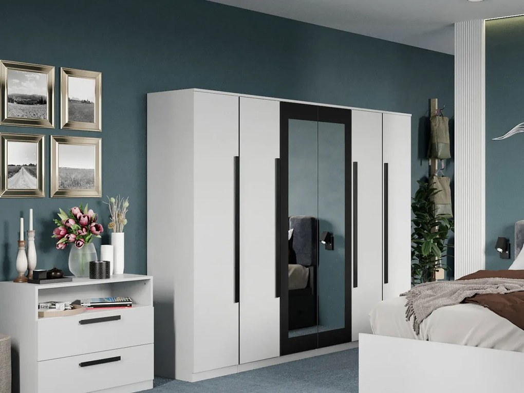 Set mobila dormitor complet Alb Nude C10