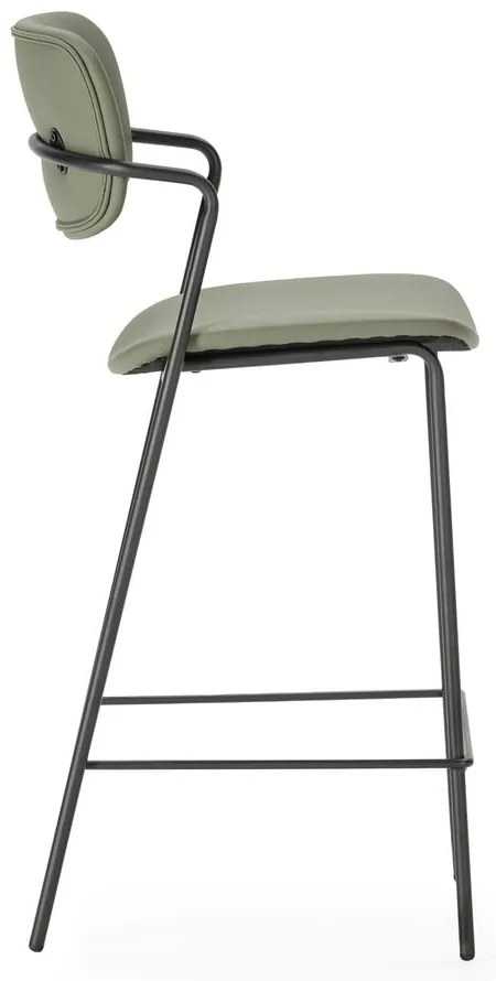 Scaune de bar kaki 2 buc. (înălțime șezut 68 cm) Maika – Marckeric