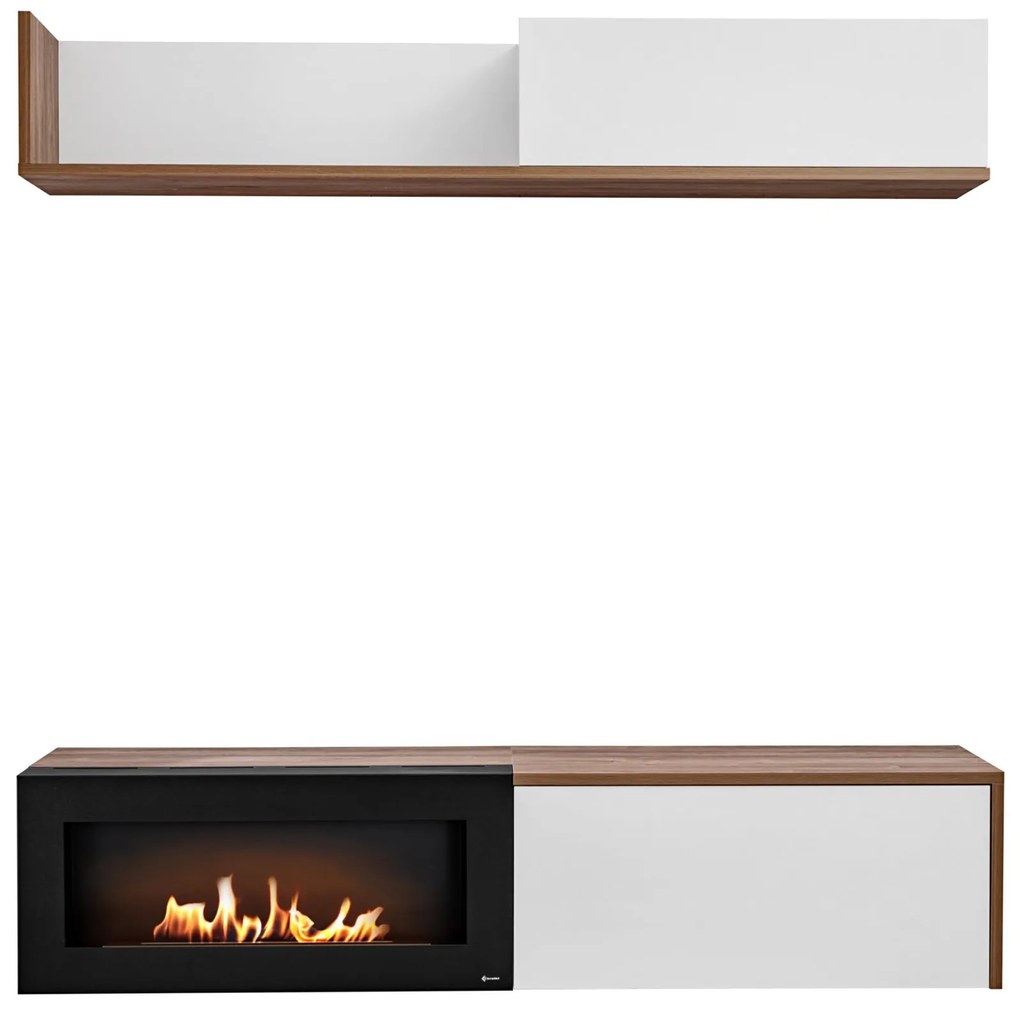 Mobilier living Dalton RSW DLB (stejar sterling + alb mat). 1097683
