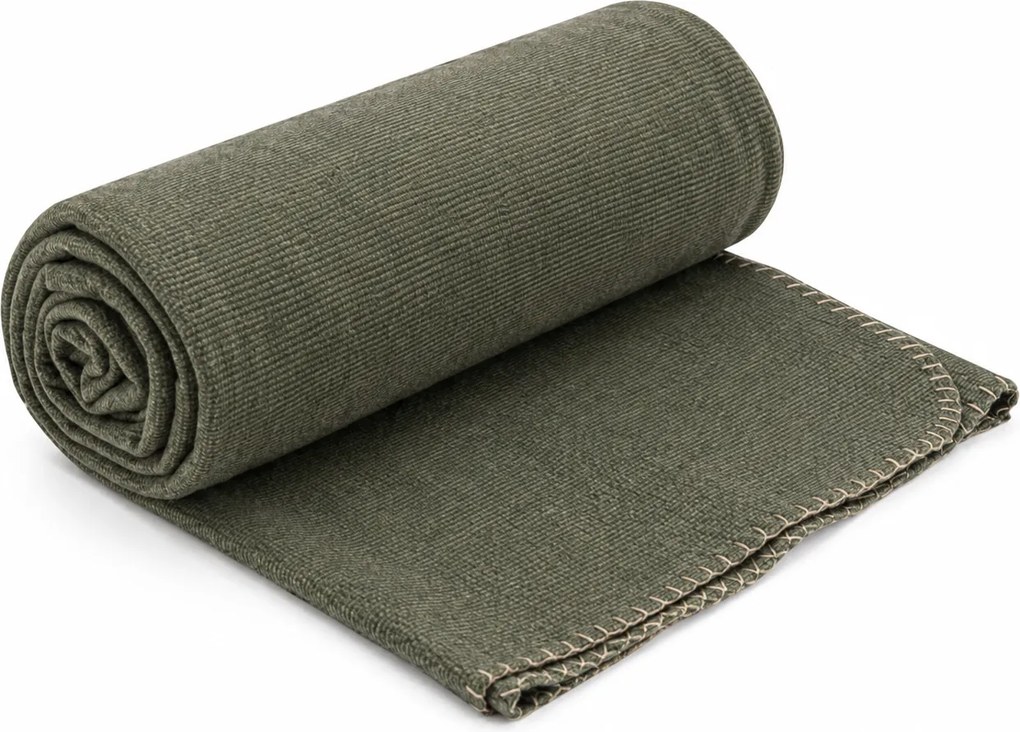 Patura din fleece STRIA, olive Dimensiune: 150 x 200 cm