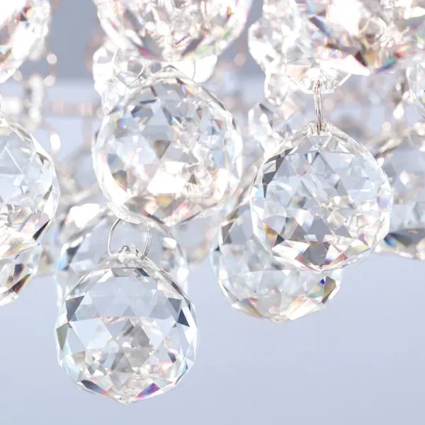 Plafonieră de cristal Orion DLU 2378/6/50 GLORIA 6xG9/40W/230V d. 50 cm crom