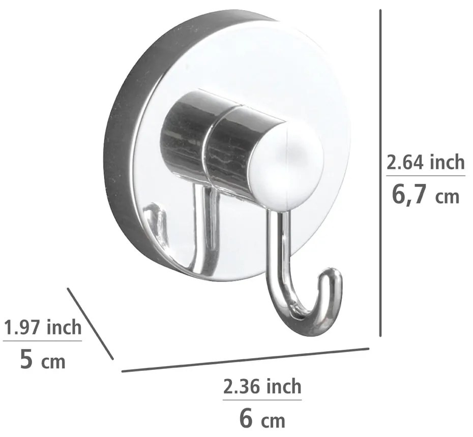 Set de accesorii de baie argintiu lucios autoadeziv Bari – Wenko