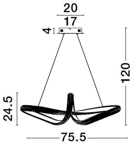 Lustra LED suspendata design modern MEDORA 42W