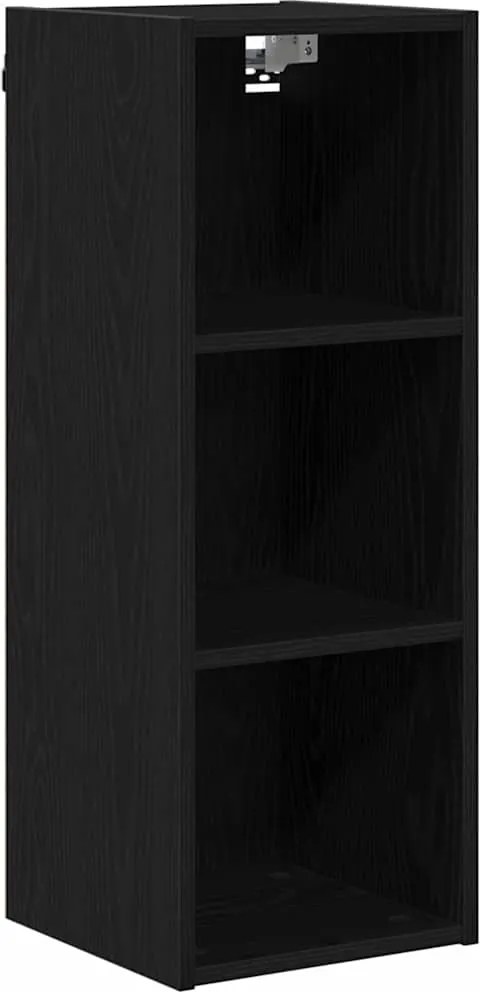 vidaXL Dulap suspendat Stejar Negru 30 x 29,5 x 80 cm Lemn compozit