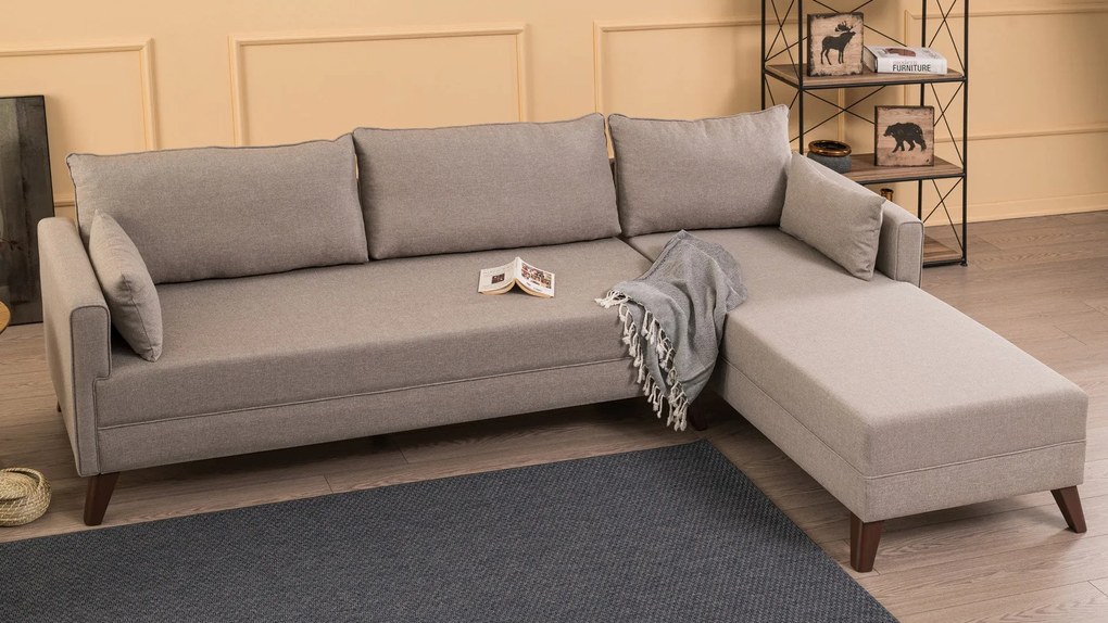 Canapea de colț Bella Corner Sofa Right 1 - Cream
