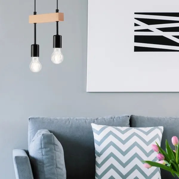 Candelabru pe cablu ORAZIO 2xE27/60W/230V