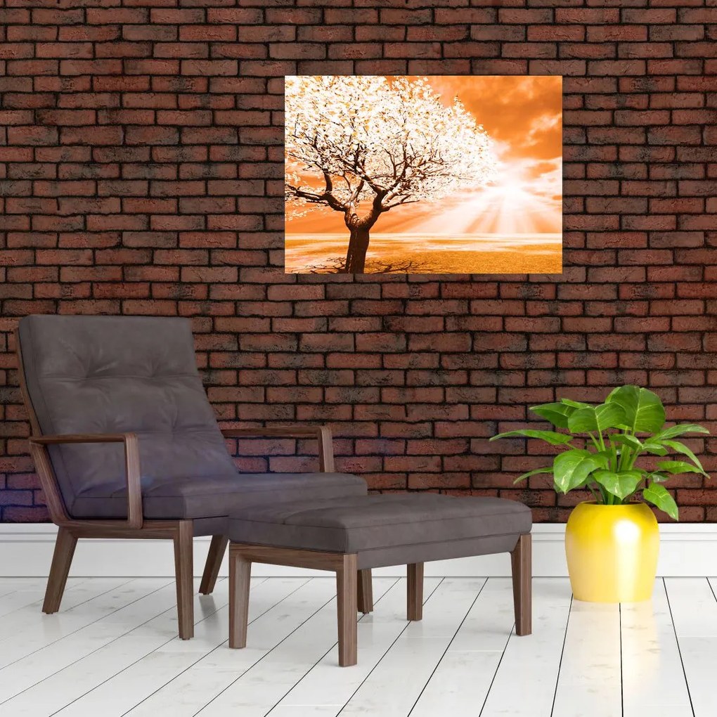 Tabloul cu pomul portocaliu (70x50 cm)