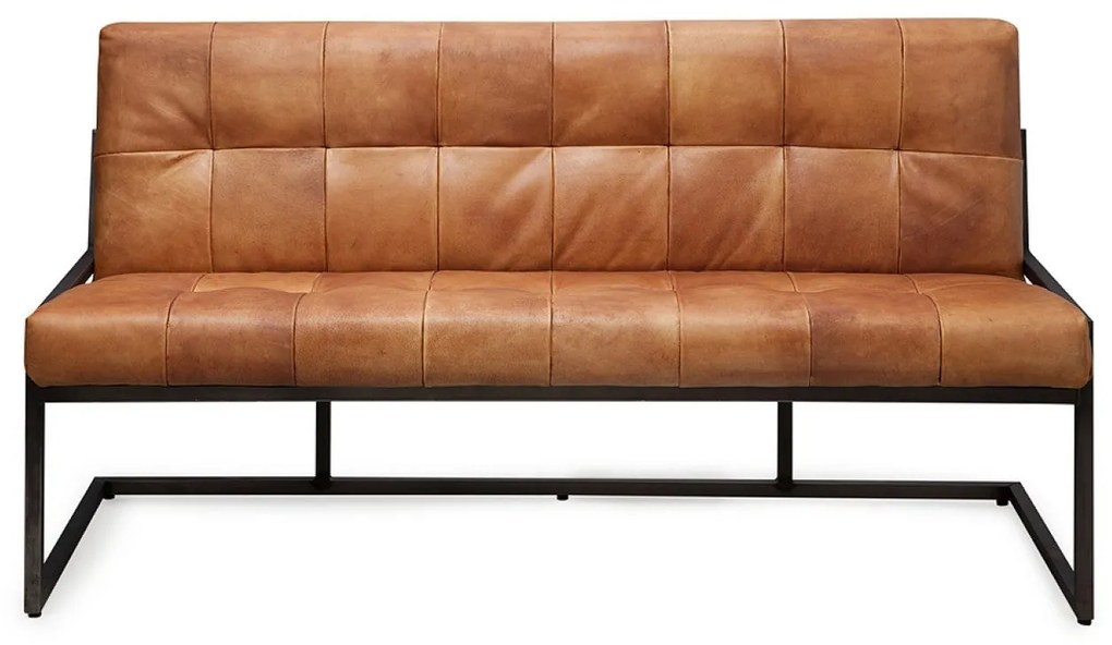 Banca dining din piele de bivol ✔ model CABALLERO | Dimensiuni: 240x60x87x52 cm
