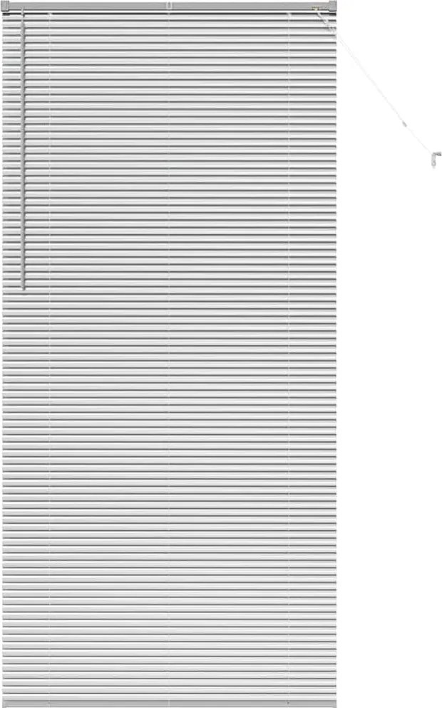 vidaXL Jaluzele venetiene Manual Argintiu 220 x 105 cm Aluminiu