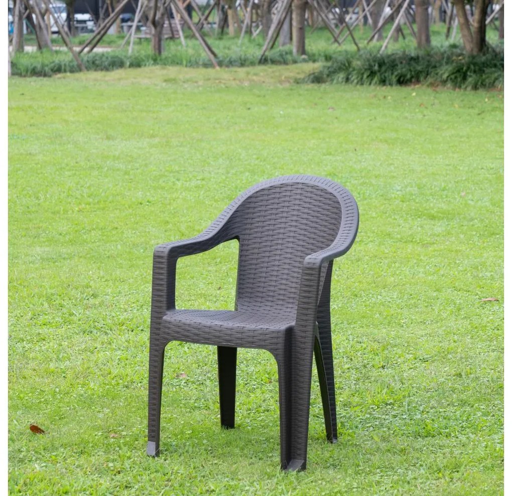Scaun de grădină Zanjar (maro) . 1116565