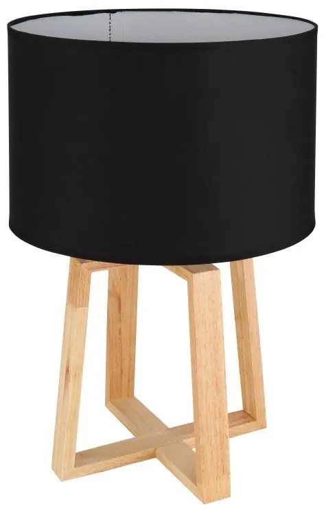 Veioza, lampa de masa modern Moritz negru 30cm