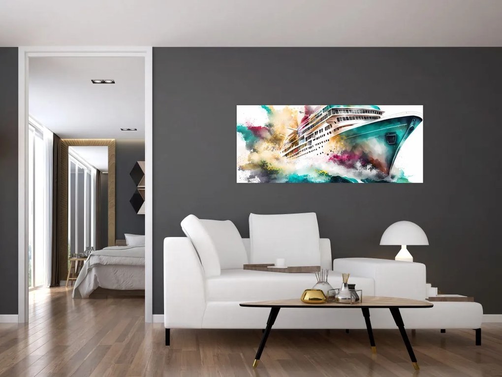 Tablou - Acuarelă mare (120x50 cm)