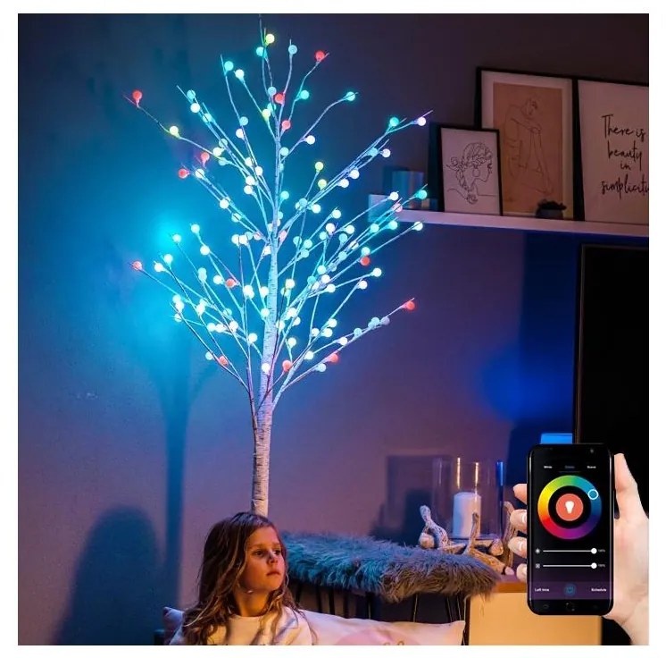 Decorațiune LED RGB+CW de Crăciun LED/7,2W/230V 1,8m IP44 Wi-Fi Tuya Immax NEO 07750L