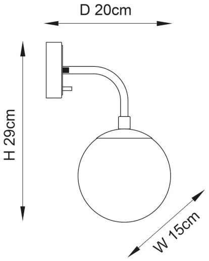 Endon 91892 - Aplică de perete ONTARIO 1xE14/7W/230V alamă