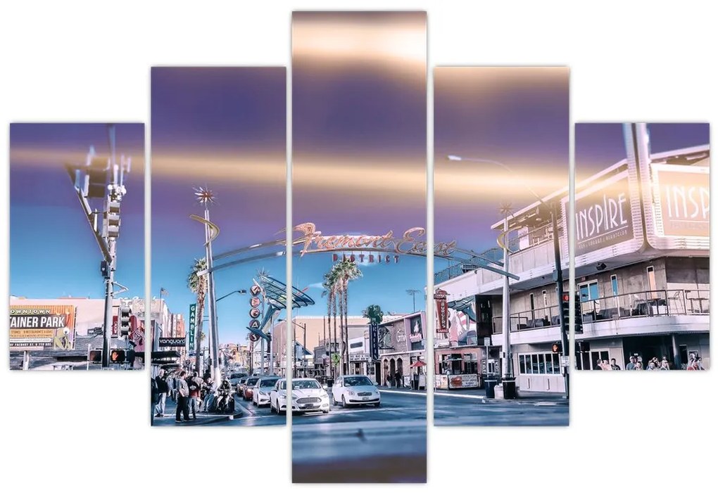 Tablou cu strada în Las Vegas (150x105 cm)