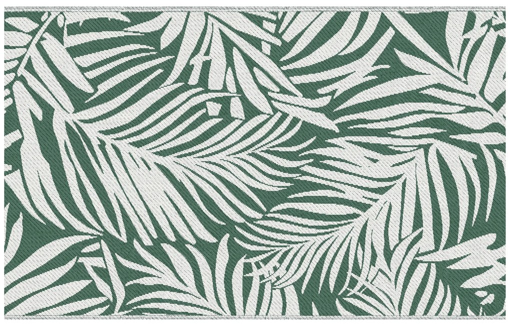 Outsunny Covor de Exterior pentru Balcon și Terasă, Rezistent la Raze UV, 152x243 cm, Verde și Alb | Aosom Romania