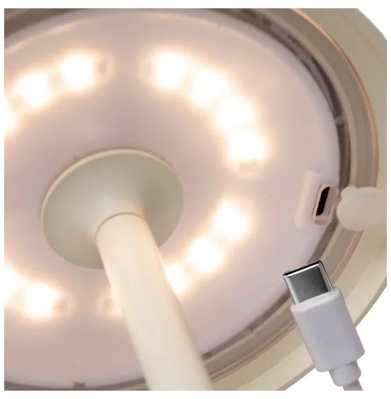 Lampă LED dimabilă de exterior Lucide 15500/02/31 JOY LED/1,5W/4V IP54 alb