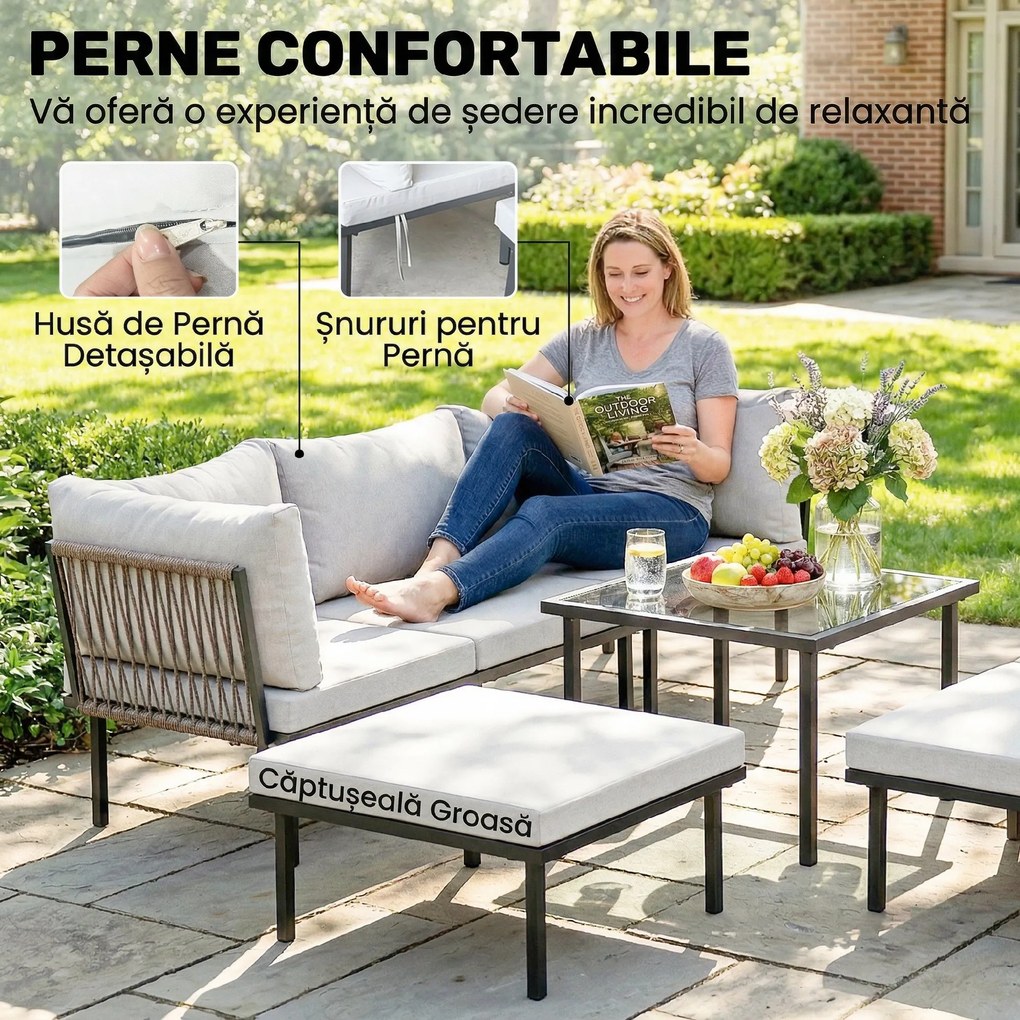 Outsunny canapele metalice | Aosom Romania