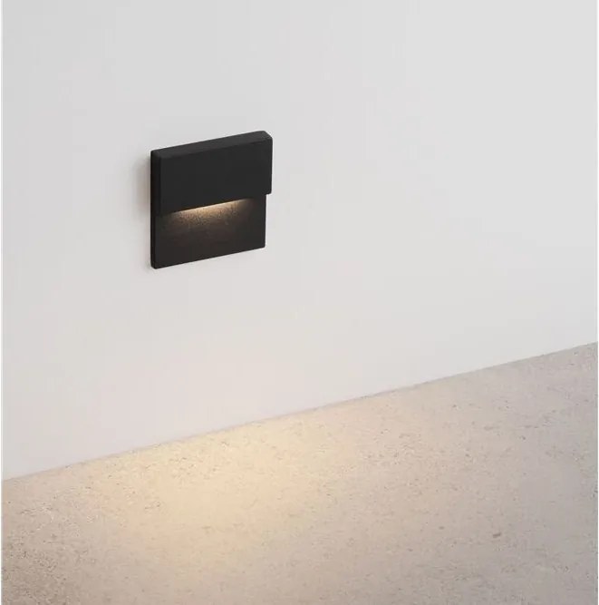 Spot aplicat perete exterior LED 2700K IP65 DAN negru