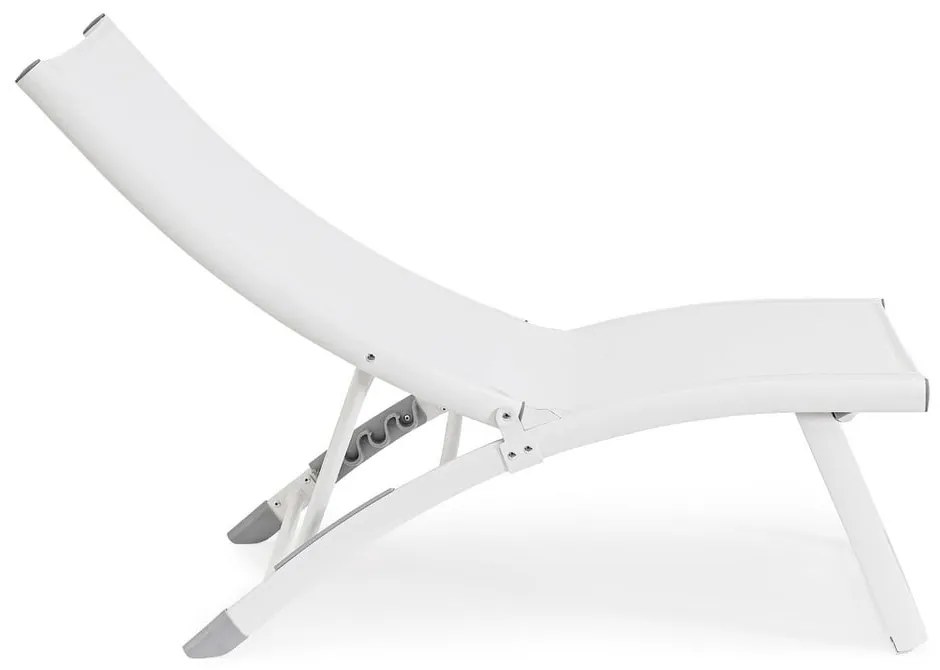 Șezlong de grădină alb din metal Taylor – Bizzotto